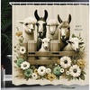 image:imageAmbesonne Western Shower Curtain Country Theme Hand Drawn Illustration of American Wild West Desert with Cowboys Cloth Fabric Bathroom Decor Set with Hooks 69 W x 75 L Umber CreamCamel Eggshell Pale Green