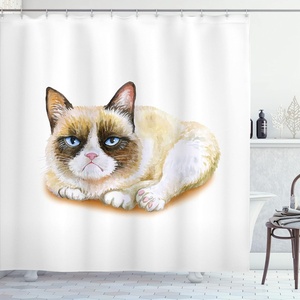 image:imageAmbesonne Modern Shower Curtain Abstract Space Harmony Rounds and Circle Lines with Leafy Orbits Boho Cloth Fabric Bathroom Decor Set with Hooks 69 W x 70 L Pale Mustard Dark BrownBeige and Brown