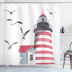 image:imageAmbesonne Orange Shower Curtain Triangle Mosaic Shapes and Patterns with Abstract Pixel Effect Photo Background Cloth Fabric for Bathroom Home Decor Set with Hooks 69 W x 70 L Ginger OrangeRed Grey White