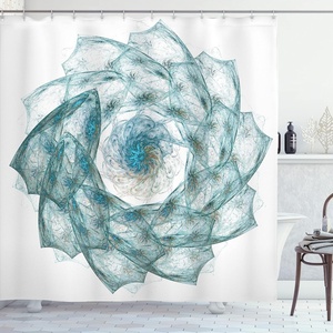 image:imageAmbesonne Orange Shower Curtain Triangle Mosaic Shapes and Patterns with Abstract Pixel Effect Photo Background Cloth Fabric for Bathroom Home Decor Set with Hooks 69 W x 70 L Ginger OrangeTeal