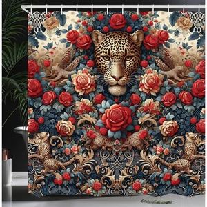 image:imageAmbesonne Pink Shower Curtain Blushy Fashion of Abstract Geometric Triangle Pattern with Stripes and Dots Cloth Fabric Bathroom Decor Set with Hooks 69 W x 70 L Blush White Dark GreyDark Coral Caramel and Blue