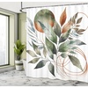 image:imageAmbesonne Southwestern Decor Shower Curtain Ethnic Motifs Illustration of a Zigzags Design Drawing Printed Art for Bath Cloth Fabric Home Bathroom Accent Set with Hooks 69 W x 70 L Soft YellowReseda Green Pale Caramel