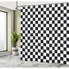 image:imageAmbesonne Southwestern Decor Shower Curtain Ethnic Motifs Illustration of a Zigzags Design Drawing Printed Art for Bath Cloth Fabric Home Bathroom Accent Set with Hooks 69 W x 70 L Soft YellowWhite and Black