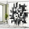 image:imageAmbesonne Southwestern Decor Shower Curtain Ethnic Motifs Illustration of a Zigzags Design Drawing Printed Art for Bath Cloth Fabric Home Bathroom Accent Set with Hooks 69 W x 70 L Soft YellowWhite Charcoal Grey