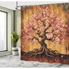 image:imageAmbesonne Southwestern Decor Shower Curtain Ethnic Motifs Illustration of a Zigzags Design Drawing Printed Art for Bath Cloth Fabric Home Bathroom Accent Set with Hooks 69 W x 70 L Soft YellowSoft Pink Pale Vermilion
