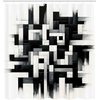 image:imageAmbesonne Southwestern Decor Shower Curtain Ethnic Motifs Illustration of a Zigzags Design Drawing Printed Art for Bath Cloth Fabric Home Bathroom Accent Set with Hooks 69 W x 70 L Soft YellowWhite Charcoal Grey