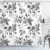 image:imageAmbesonne Southwestern Decor Shower Curtain Ethnic Motifs Illustration of a Zigzags Design Drawing Printed Art for Bath Cloth Fabric Home Bathroom Accent Set with Hooks 69 W x 70 L Soft YellowBlack and White