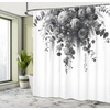 image:imageAmbesonne Southwestern Decor Shower Curtain Ethnic Motifs Illustration of a Zigzags Design Drawing Printed Art for Bath Cloth Fabric Home Bathroom Accent Set with Hooks 69 W x 70 L Soft YellowDark Grey White