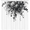 image:imageAmbesonne Southwestern Decor Shower Curtain Ethnic Motifs Illustration of a Zigzags Design Drawing Printed Art for Bath Cloth Fabric Home Bathroom Accent Set with Hooks 69 W x 70 L Soft YellowDark Grey White
