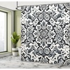 image:imageAmbesonne Southwestern Decor Shower Curtain Ethnic Motifs Illustration of a Zigzags Design Drawing Printed Art for Bath Cloth Fabric Home Bathroom Accent Set with Hooks 69 W x 70 L Soft YellowPurpleblue Dark Sea Green