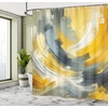 image:imageAmbesonne Southwestern Shower Curtain Folkloric Concept Zigzag Ethnic Ornaments Cultural Inspirations Cloth Fabric Bathroom Decor Set with Hooks 69 W x 70 L Slate Blue Ruby Off WhitePale Orange and Blue Grey