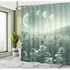 image:imageAmbesonne Southwestern Shower Curtain Folkloric Concept Zigzag Ethnic Ornaments Cultural Inspirations Cloth Fabric Bathroom Decor Set with Hooks 69 W x 70 L Slate Blue Ruby Off WhiteTeal Pale Seafoam