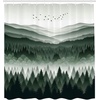 image:imageAmbesonne Southwestern Shower Curtain Folkloric Concept Zigzag Ethnic Ornaments Cultural Inspirations Cloth Fabric Bathroom Decor Set with Hooks 69 W x 70 L Slate Blue Ruby Off WhiteEmerald Off White