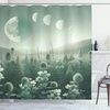 image:imageAmbesonne Southwestern Shower Curtain Folkloric Concept Zigzag Ethnic Ornaments Cultural Inspirations Cloth Fabric Bathroom Decor Set with Hooks 69 W x 70 L Slate Blue Ruby Off WhiteTeal Pale Seafoam