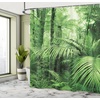 image:imageAmbesonne Southwestern Shower Curtain Folkloric Concept Zigzag Ethnic Ornaments Cultural Inspirations Cloth Fabric Bathroom Decor Set with Hooks 69 W x 70 L Slate Blue Ruby Off WhiteGreen Forest