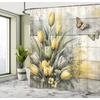 image:imageAmbesonne Southwestern Shower Curtain Folkloric Concept Zigzag Ethnic Ornaments Cultural Inspirations Cloth Fabric Bathroom Decor Set with Hooks 69 W x 70 L Slate Blue Ruby Off WhitePale Mustard Reseda Green