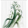image:imageAmbesonne Southwestern Shower Curtain Folkloric Concept Zigzag Ethnic Ornaments Cultural Inspirations Cloth Fabric Bathroom Decor Set with Hooks 69 W x 70 L Slate Blue Ruby Off WhiteWhite Emerald Teal