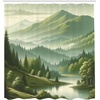 image:imageAmbesonne Southwestern Shower Curtain Folkloric Concept Zigzag Ethnic Ornaments Cultural Inspirations Cloth Fabric Bathroom Decor Set with Hooks 69 W x 70 L Slate Blue Ruby Off WhiteSlate Brown Teal