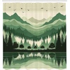 image:imageAmbesonne Southwestern Shower Curtain Folkloric Concept Zigzag Ethnic Ornaments Cultural Inspirations Cloth Fabric Bathroom Decor Set with Hooks 69 W x 70 L Slate Blue Ruby Off WhiteDusk Eggshell Teal