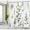 image:imageAmbesonne Southwestern Shower Curtain Folkloric Concept Zigzag Ethnic Ornaments Cultural Inspirations Cloth Fabric Bathroom Decor Set with Hooks 69 W x 70 L Slate Blue Ruby Off WhiteSlate Brown White Khaki