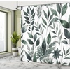 image:imageAmbesonne Southwestern Shower Curtain Folkloric Concept Zigzag Ethnic Ornaments Cultural Inspirations Cloth Fabric Bathroom Decor Set with Hooks 69 W x 70 L Slate Blue Ruby Off WhiteLaurel Green