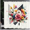 image:imageAmbesonne Southwestern Decor Shower Curtain Ethnic Motifs Illustration of a Zigzags Design Drawing Printed Art for Bath Cloth Fabric Home Bathroom Accent Set with Hooks 69 W x 70 L Soft YellowRose Eggshell