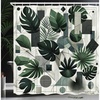 image:imageAmbesonne Southwestern Shower Curtain Folkloric Concept Zigzag Ethnic Ornaments Cultural Inspirations Cloth Fabric Bathroom Decor Set with Hooks 69 W x 70 L Slate Blue Ruby Off WhiteIvory Grey