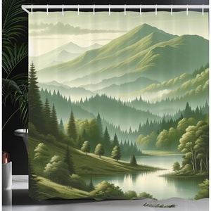 image:imageAmbesonne Southwestern Shower Curtain Folkloric Concept Zigzag Ethnic Ornaments Cultural Inspirations Cloth Fabric Bathroom Decor Set with Hooks 69 W x 70 L Slate Blue Ruby Off WhiteSlate Brown Teal