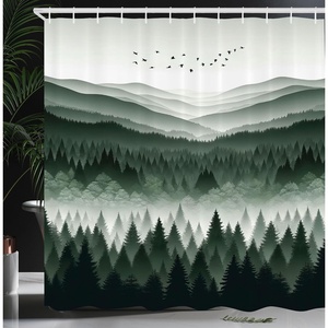 image:imageAmbesonne Southwestern Shower Curtain Folkloric Concept Zigzag Ethnic Ornaments Cultural Inspirations Cloth Fabric Bathroom Decor Set with Hooks 69 W x 70 L Slate Blue Ruby Off WhiteEmerald Off White