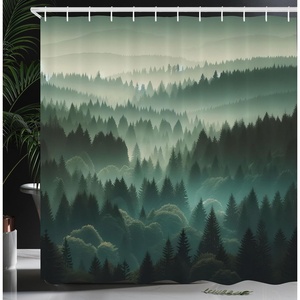 image:imageAmbesonne Southwestern Shower Curtain Folkloric Concept Zigzag Ethnic Ornaments Cultural Inspirations Cloth Fabric Bathroom Decor Set with Hooks 69 W x 70 L Slate Blue Ruby Off WhiteTeal and Evergreen