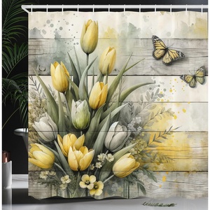 image:imageAmbesonne Southwestern Shower Curtain Folkloric Concept Zigzag Ethnic Ornaments Cultural Inspirations Cloth Fabric Bathroom Decor Set with Hooks 69 W x 70 L Slate Blue Ruby Off WhitePale Mustard Reseda Green