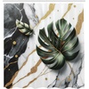 image:imageAmbesonne Monstera Shower Curtain Triangular Geometric Shapes with Leaves on a Cloudy and Dreamy Back Cloth Fabric Bathroom Decor Set with Hooks 69 W x 75 L Camel Grey and Fern GreenDimgray Hunter Green