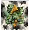 image:imageAmbesonne Monstera Shower Curtain Triangular Geometric Shapes with Leaves on a Cloudy and Dreamy Back Cloth Fabric Bathroom Decor Set with Hooks 69 W x 75 L Camel Grey and Fern GreenCamel Grey and Fern Green