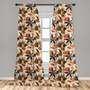 image:imageAmbesonne African Curtains Random Doodles Pattern Herringbone Indigenous Art Folk Features Window Treatments 2 Panel Set for Living Room Bedroom Pair of  28 x 63 Marigold MustardBlack Vermilion Mustard
