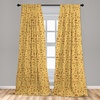 image:imageAmbesonne African Curtains Random Doodles Pattern Herringbone Indigenous Art Folk Features Window Treatments 2 Panel Set for Living Room Bedroom Pair of  28 x 63 Marigold MustardMarigold Mustard