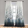 image:imageAmbesonne African Curtains Random Doodles Pattern Herringbone Indigenous Art Folk Features Window Treatments 2 Panel Set for Living Room Bedroom Pair of  28 x 63 Marigold MustardGrey Teal Slate Blue