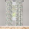 image:imageAmbesonne African Curtains Random Doodles Pattern Herringbone Indigenous Art Folk Features Window Treatments 2 Panel Set for Living Room Bedroom Pair of  28 x 63 Marigold MustardEggshell Seafoam