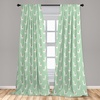 image:imageAmbesonne African Curtains Random Doodles Pattern Herringbone Indigenous Art Folk Features Window Treatments 2 Panel Set for Living Room Bedroom Pair of  28 x 63 Marigold MustardTeal Green