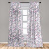 image:imageAmbesonne African Curtains Random Doodles Pattern Herringbone Indigenous Art Folk Features Window Treatments 2 Panel Set for Living Room Bedroom Pair of  28 x 63 Marigold MustardPurple Green