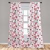 image:imageAmbesonne African Curtains Random Doodles Pattern Herringbone Indigenous Art Folk Features Window Treatments 2 Panel Set for Living Room Bedroom Pair of  28 x 63 Marigold MustardBlack White Pale Pink