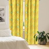 image:imageAmbesonne African Curtains Random Doodles Pattern Herringbone Indigenous Art Folk Features Window Treatments 2 Panel Set for Living Room Bedroom Pair of  28 x 63 Marigold MustardYellow and White
