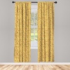 image:imageAmbesonne African Curtains Random Doodles Pattern Herringbone Indigenous Art Folk Features Window Treatments 2 Panel Set for Living Room Bedroom Pair of  28 x 63 Marigold MustardMarigold Mustard