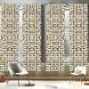 image:imageAmbesonne African Curtains Random Doodles Pattern Herringbone Indigenous Art Folk Features Window Treatments 2 Panel Set for Living Room Bedroom Pair of  28 x 63 Marigold MustardIvory Reseda Green Khaki
