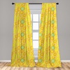 image:imageAmbesonne African Curtains Random Doodles Pattern Herringbone Indigenous Art Folk Features Window Treatments 2 Panel Set for Living Room Bedroom Pair of  28 x 63 Marigold MustardYellow and White