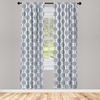 image:imageAmbesonne African Curtains Random Doodles Pattern Herringbone Indigenous Art Folk Features Window Treatments 2 Panel Set for Living Room Bedroom Pair of  28 x 63 Marigold MustardPetrol Blue