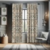 image:imageAmbesonne African Curtains Random Doodles Pattern Herringbone Indigenous Art Folk Features Window Treatments 2 Panel Set for Living Room Bedroom Pair of  28 x 63 Marigold MustardIvory Reseda Green Khaki