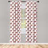 image:imageAmbesonne African Curtains Random Doodles Pattern Herringbone Indigenous Art Folk Features Window Treatments 2 Panel Set for Living Room Bedroom Pair of  28 x 63 Marigold MustardVermilion Orange