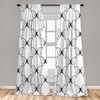 image:imageAmbesonne African Curtains Random Doodles Pattern Herringbone Indigenous Art Folk Features Window Treatments 2 Panel Set for Living Room Bedroom Pair of  28 x 63 Marigold MustardWhite and Black