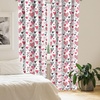 image:imageAmbesonne African Curtains Random Doodles Pattern Herringbone Indigenous Art Folk Features Window Treatments 2 Panel Set for Living Room Bedroom Pair of  28 x 63 Marigold MustardBlack White Pale Pink