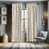 image:imageAmbesonne African Curtains Random Doodles Pattern Herringbone Indigenous Art Folk Features Window Treatments 2 Panel Set for Living Room Bedroom Pair of  28 x 63 Marigold MustardBrown Orange